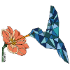 BIRD WITH FLOWER