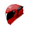 Motorcycle helmet Red
