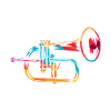 Flugelhorn trumpet