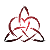 Triquetra Celtic heart knot symbol
