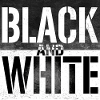 Black and white