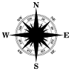 Compass travel cardinal direction