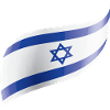 Israel flag waving