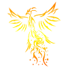 Tribal tattoo phoenix vogel fantasie cadeau idee