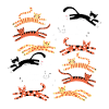 Cats Leaping