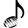 Musique et piano - Touches
