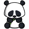 Tired panda