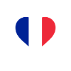 Frankrijk Frans vlag vlag hart