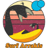 Surf Arrakis Retro Graphic