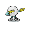 Dabbing Golf Ball