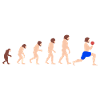 Evolution Weightlifting Bodybuilder Funny Gym