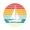 Retro sailing boat