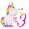 Ich bin drei - Einhorn