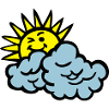 nuage sourire soleil