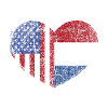 USA Netherlands Heart