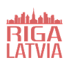 Stylish Riga Skyline Illustration
