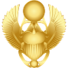 Scarabée d'or antique