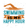 Swimming water saying swimmer