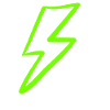 Neon Zickzack Blitz
