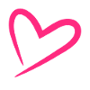 Herz in Rosa
