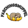 Faschingsmuffel | Faultier auf Banane