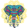 Elephant mandala