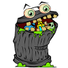 trash trash kan tegneserie grafisk billede børn
