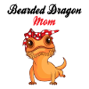 Mère dragon barbu
