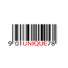 Unique Red Text Barcode