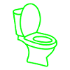 Toilettes toilettes toilettes vert