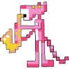 Panthere saxophone pixel