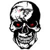 skull skull dragon tribal skull