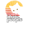i hate people cat gift
