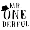 Black design Mr Onederful