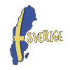 Sverige with map