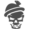 bavarian skull gray