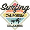 Surfing California surfing