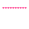 Line heart pink heart