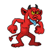Angry devil comic