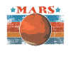 Vintage Retro Occupy Mars Space Astronaut Cadeau
