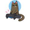 Gaming - don't bother me - cat