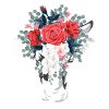 Cow flowers animals