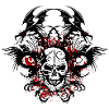 skull tribal dragon skull