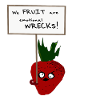 Strawberry Protesting Vegans