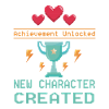 Achievement Unlocked New Character Created