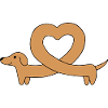 Dachshund heart