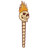 Summer torch skull