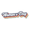 Rainbow Retro Womens Day Graphic