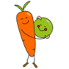 Carrot and pea
