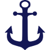 Blue anchor